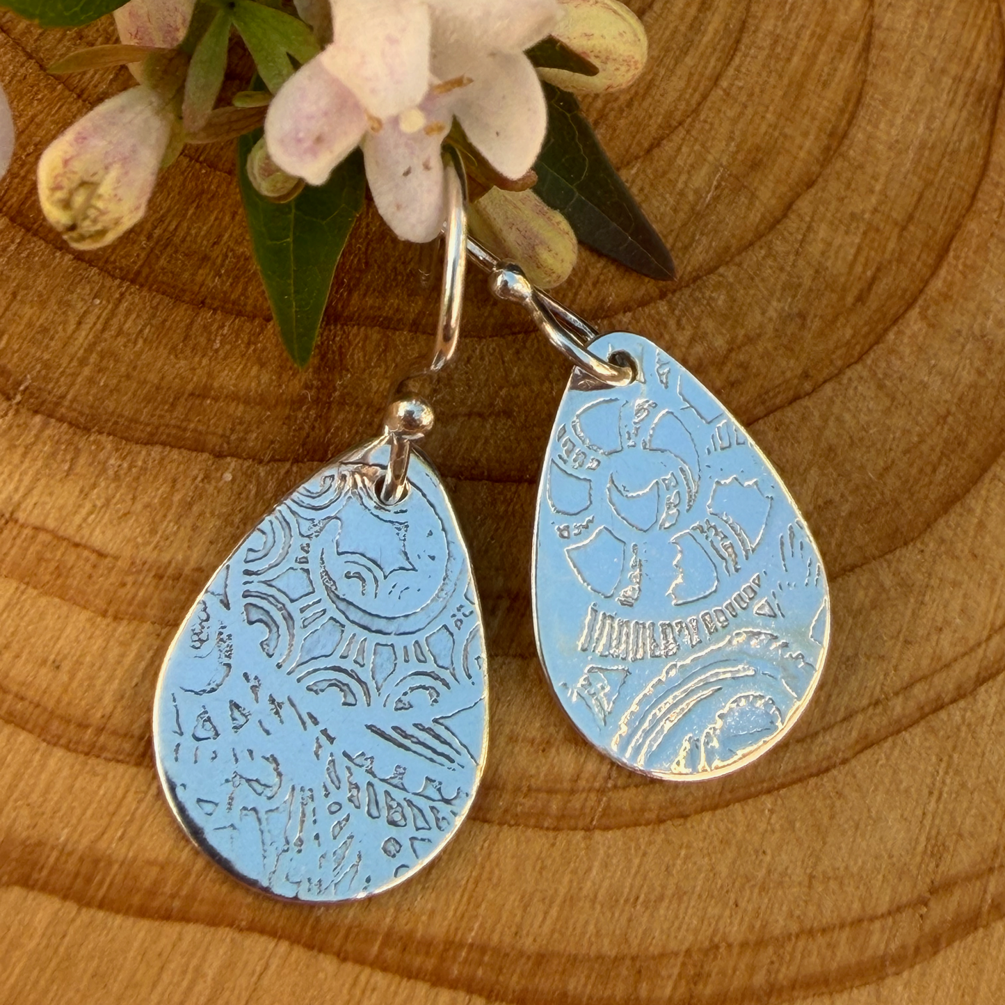 Sterling Silver Teardrop Earrings