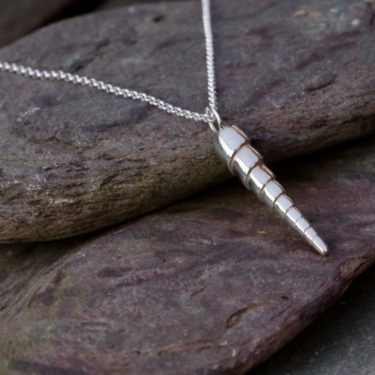 Sterling Silver Unicorn Shell Pendant