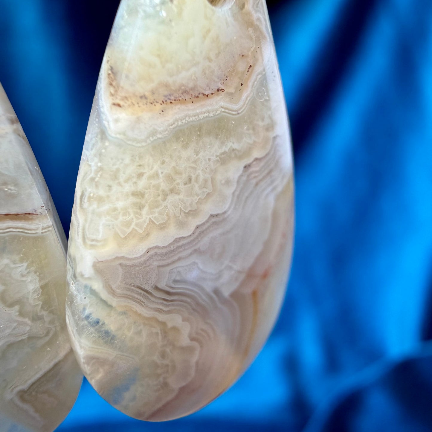 Crazy Lace Agate drop earrings