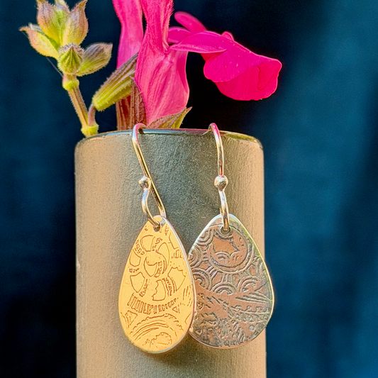 Sterling Silver Teardrop Earrings