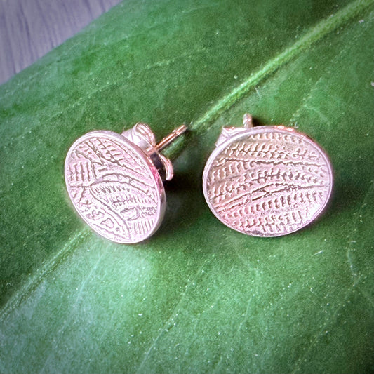 Sterling Silver Concave Stud Earrings
